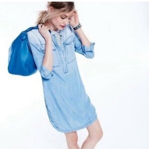 J crew denim chambray dress